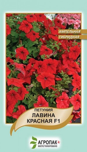 Петунія Лавіна червона F1 20нас, великоквіткова